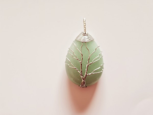 pendentif aventurine et arbre de vie